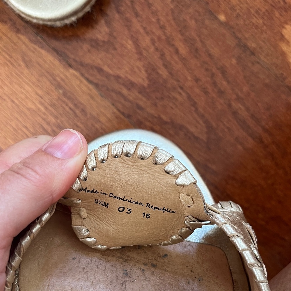 Jack Rogers Gold Wedge Sandals - Picture 11 of 11